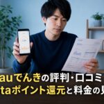 auでんきの評判・口コミ｜Pontaポイント還元と料金の見方のアイキャッチ画像