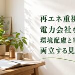 再エネ重視の電力会社を比較｜環境配慮と電気代を両立する見方｜PRのアイキャッチ画像