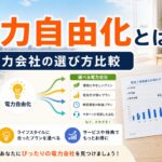 電力自由化とは｜自由化後の電力会社の選び方比較のアイキャッチ画像