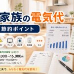 4人家族の電気代目安と節約ポイント｜比較・見直しガイドのアイキャッチ画像