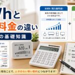 kWhと基本料金の違い｜電気代を正しく理解する基礎知識比較のアイキャッチ画像