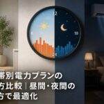 時間帯別電力プランの選び方比較｜昼間・夜間の使い方で最適化のアイキャッチ画像
